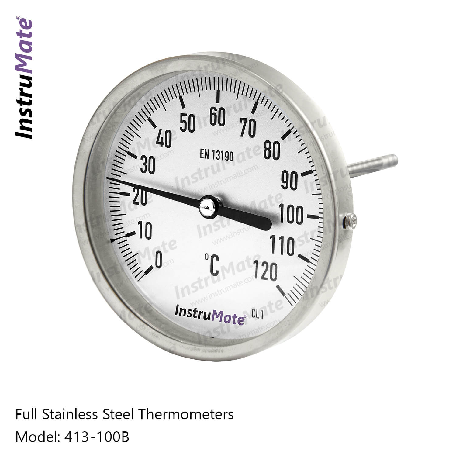 INSTRUMATE Industrial Bi-metal Thermometer Model 413