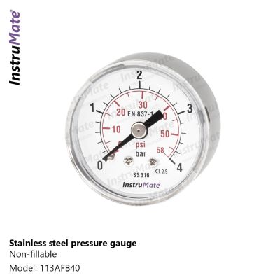 INSTRUMATE All Stainless Steel Pressure Gauge Model 113AF