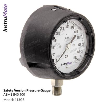 INSTRUMATE Safety version pressure gauge Model 113GS
