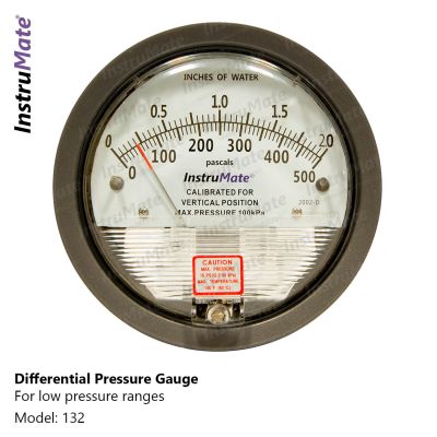INSTRUMATE Low pressure differential pressure gauge Model 132