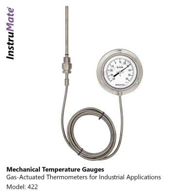INSTRUMATE Industrial gas actuated Thermometer Model 422