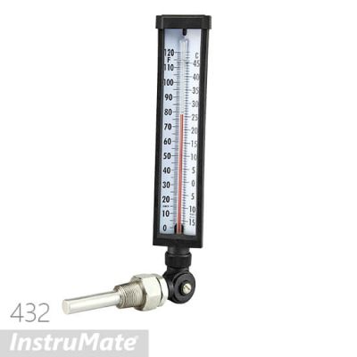 INSTRUMATE Adjustable Angle Glass Thermometer Model 432