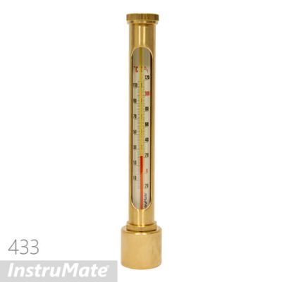 INSTRUMATE Round Glass Thermometer Model 433