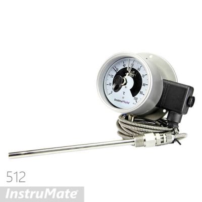 INSTRUMATE Electric Contact Temperature Gauge – Capillary Stem Model 512