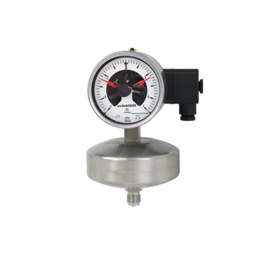 WIKA Capsule Pressure Gauge with Switch Contacts Model 632.51+8xx