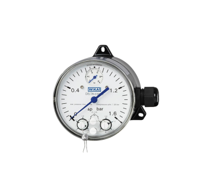 WIKA Differential Pressure Gauge with Micro Switches Model DPGS40TA