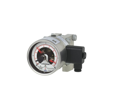 WIKA Differential Pressure Gauge with Switch Contacts Models DPGS43HP.100, DPGS43HP.160