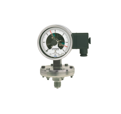 WIKA Diaphragm Pressure Gauge with Switch Contacts Models 432.36+8xx, 432.56+8xx
